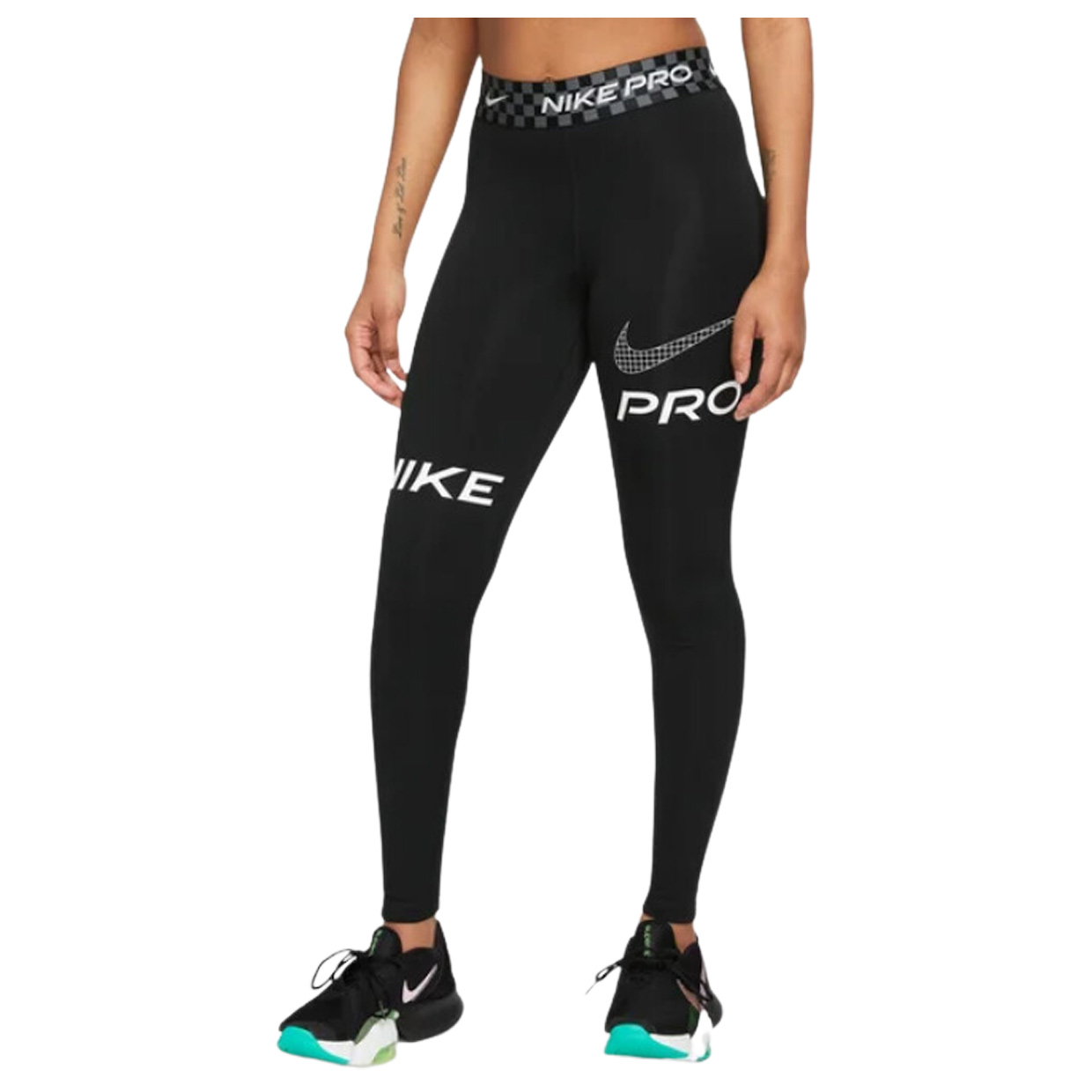 Nike Pro Tights Shorts 365 - Schwarz/Weiß Damen