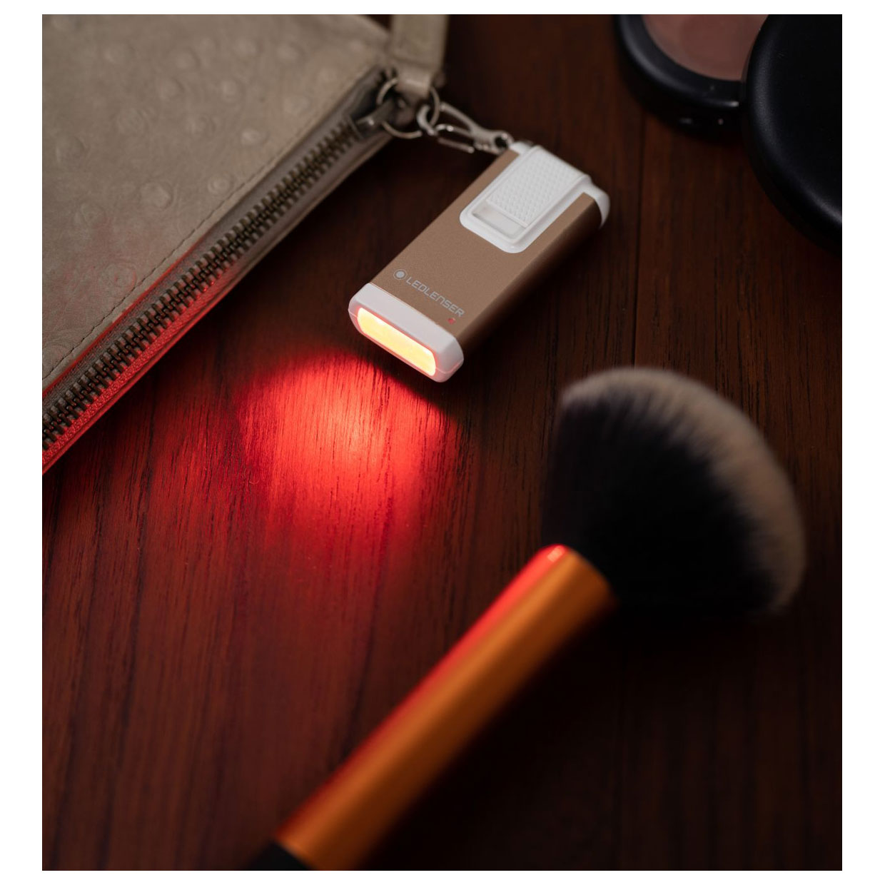 Mini Taschenlampe K6R Schlüsselring-Lampe mit Rotlicht
