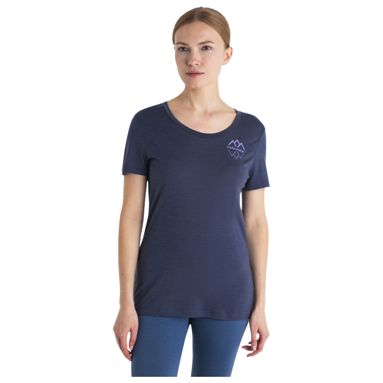 Damen T-Shirt Merino 150 Tech Lite III Logo Reflections