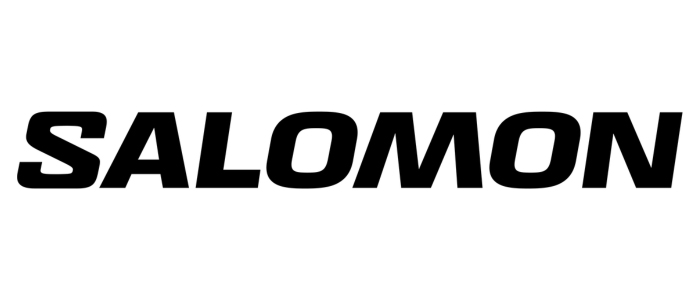 schwarzes Salomon Logo auf weiß